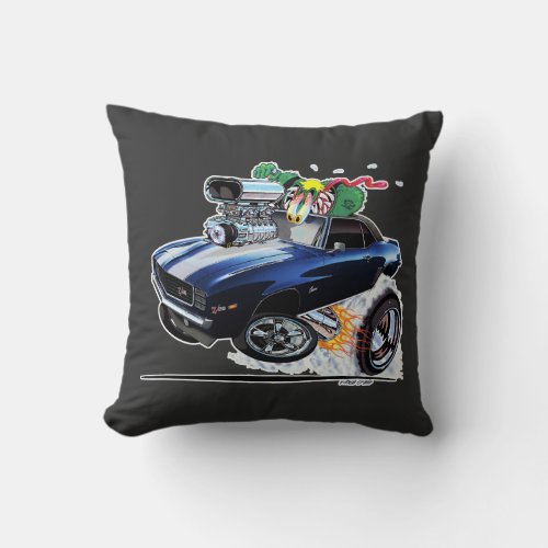 Vince Crain Z RATED 1969 Camaro Z28 RS Throw Pillow
