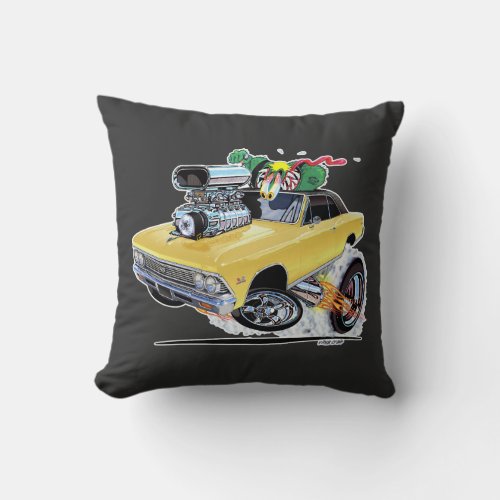 Vince Crains 1966 Chevelle Super Sport Throw Pillow