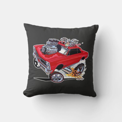 Vince crains GOATINATOR 1965 Pontiac GTO Throw Pillow