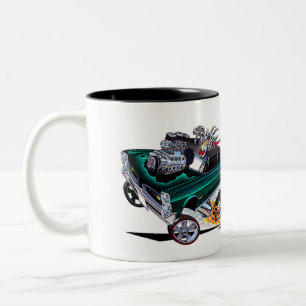 Vince Crains High Octane Art, 1966 GTO Goatinator Two-Tone Coffee Mug
