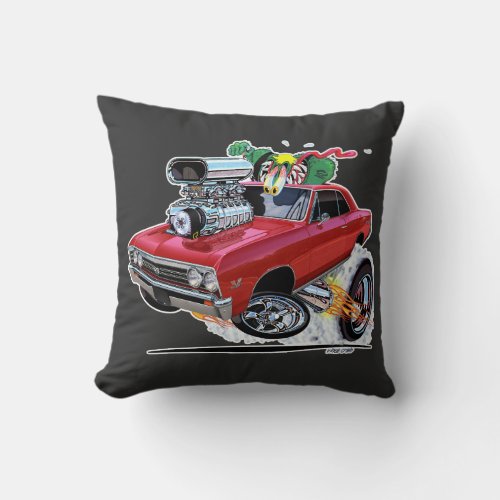 Vince Crains High Octane Art 1967 Chevelle SS Throw Pillow