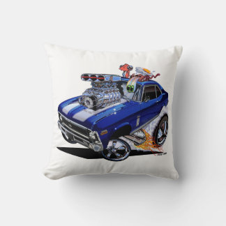 Vince Crains High Octane Art, 1970 Chevy Nova Throw Pillow