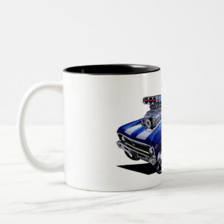 Vince Crains High Octane Art, 1970 Chevy Nova Two-Tone Coffee Mug