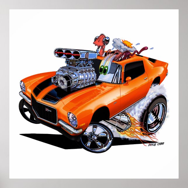 Vince Crains High Octane Art, 1971 Camaro Poster (Front)