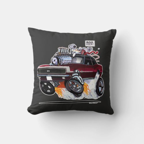 Vince Crains RAT POWER 1968 Camaro Throw Pillow