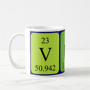Vince periodic table name mug