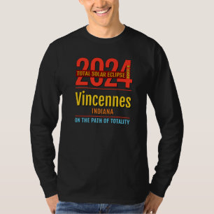 Vincennes Indiana IN Total Solar Eclipse 2024  4   T-Shirt