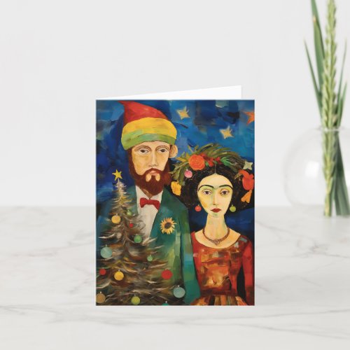 Vincent and Frida Holiday Wishes Card