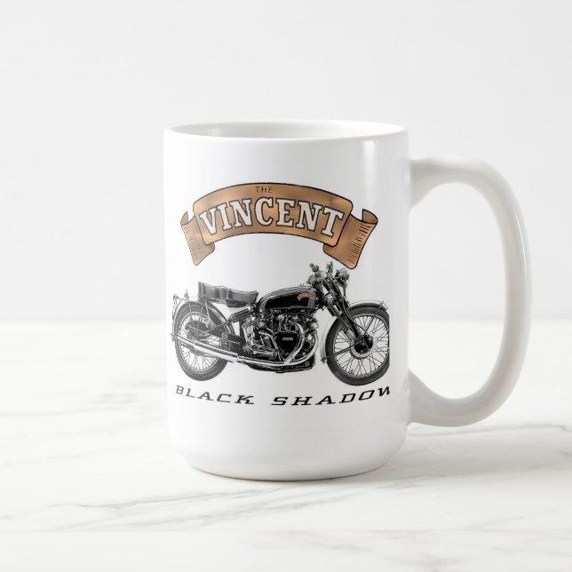 Vincent Black Shadow motorcycle Coffee Mug (Right)