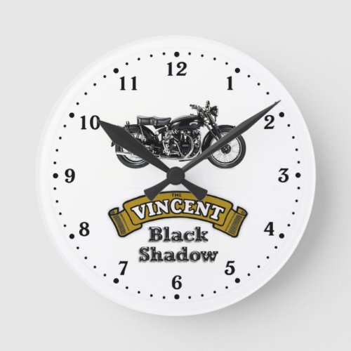 Vincent Black Shadow wall clock