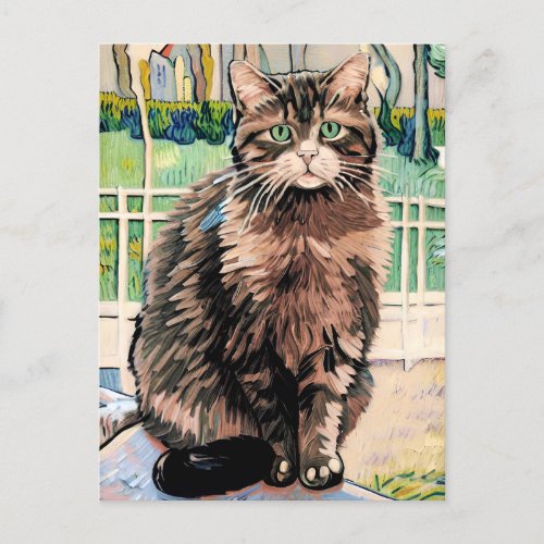 Vincent Cat Gogh Postcard