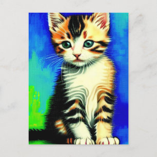 Vincent Cat Gogh Postcard