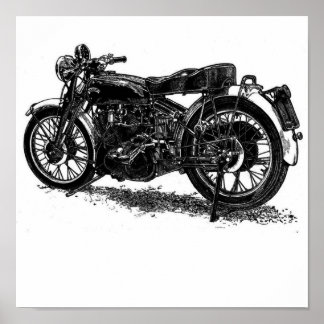 Vintage Motorcycle Posters | Zazzle
