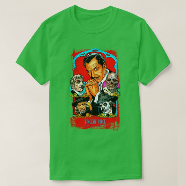 Vincent Price Master Terror T-Shirt (Design Front)