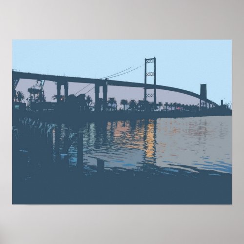 Vincent Thomas Bridge Poster