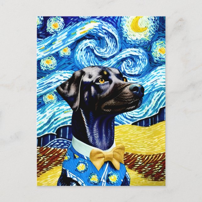 Vincent Van Dog Postcard (Front)