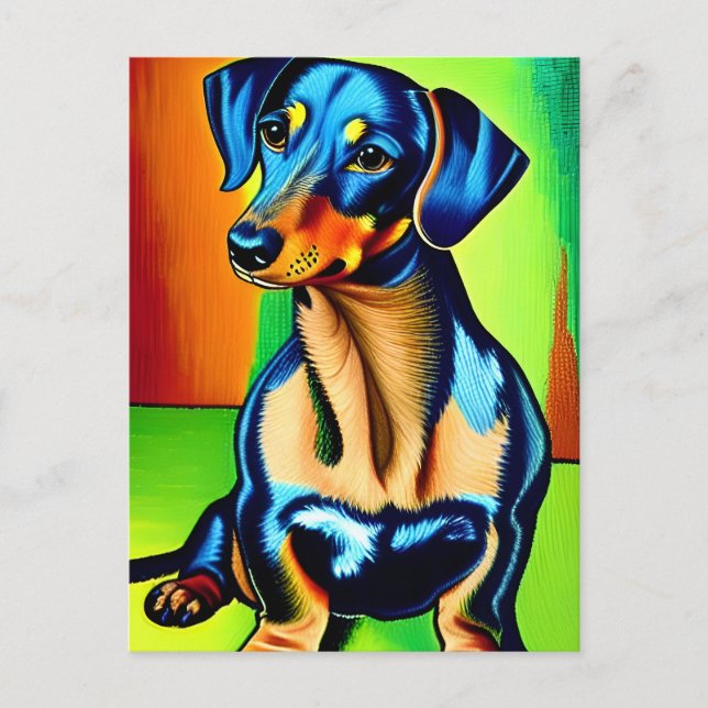 Vincent Van Dog Postcard (Front)
