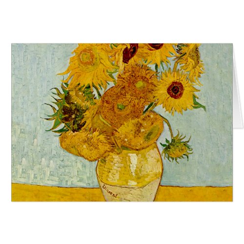 Vincent Van Gogh 12 Sunflowers Impressionist