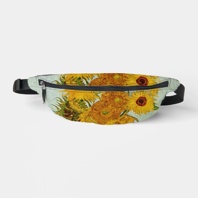 Vincent Van Gogh 12 Sunflowers Impressionist Fanny Pack (Front)