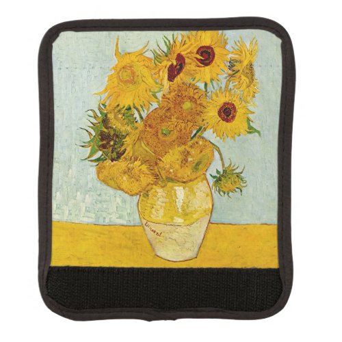 Vincent Van Gogh 12 Sunflowers Impressionist Luggage Handle Wrap