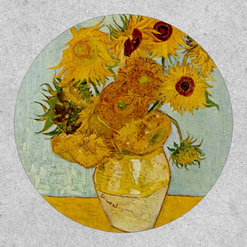 Vincent Van Gogh 12 Sunflowers Impressionist Patch