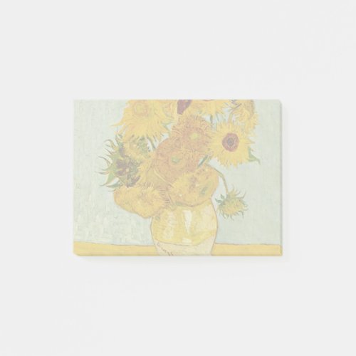 Vincent Van Gogh 12 Sunflowers Impressionist Post_it Notes