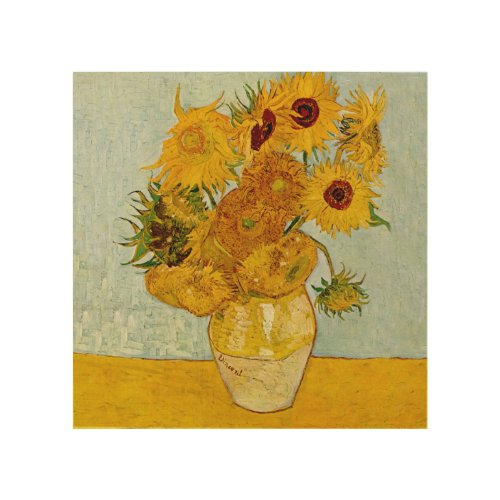 Vincent Van Gogh 12 Sunflowers Impressionist Wood Wall Decor