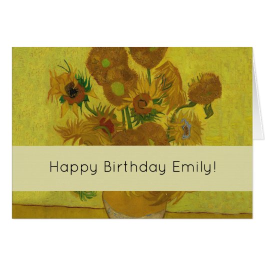 Vincent Van Gogh 15 Sunflowers Painting (Front Horizontal)