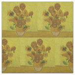 Vincent Van Gogh 15 Sunflowers Painting Fabric