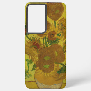 Vincent Van Gogh 15 Sunflowers Painting Samsung Galaxy S21 Ultra Case