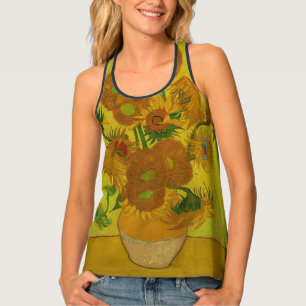 Vincent Van Gogh 15 Sunflowers Painting Tank Top