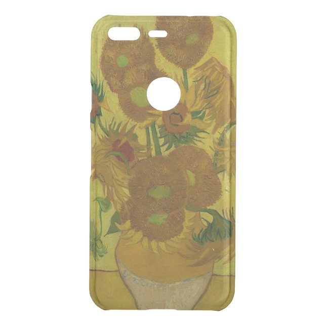 Vincent Van Gogh 15 Sunflowers Painting Uncommon Google Pixel Case (Back)