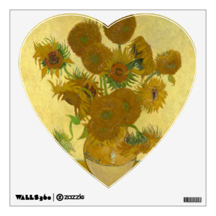 Vincent Van Gogh 15 Sunflowers Painting Wall Decal