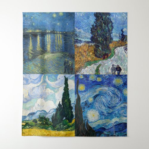Vincent Van Gogh 1888 And 1889 Collage Tapestry