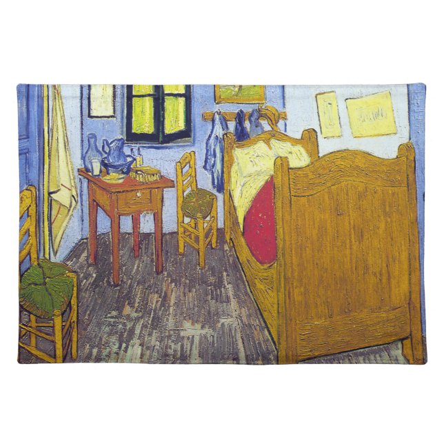 Vincent van Gogh 1888 The Bedroom At Arles Cloth Placemat (Front)
