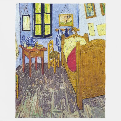 Vincent van Gogh 1888 The Bedroom At Arles Fleece Blanket