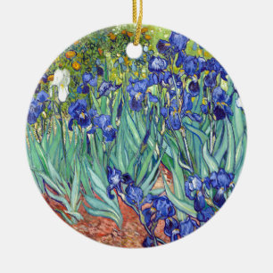 Vincent van Gogh 1889 Irises Ceramic Ornament