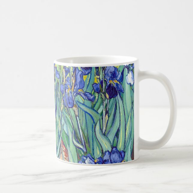 Vincent van Gogh 1889 Irises Coffee Mug (Right)