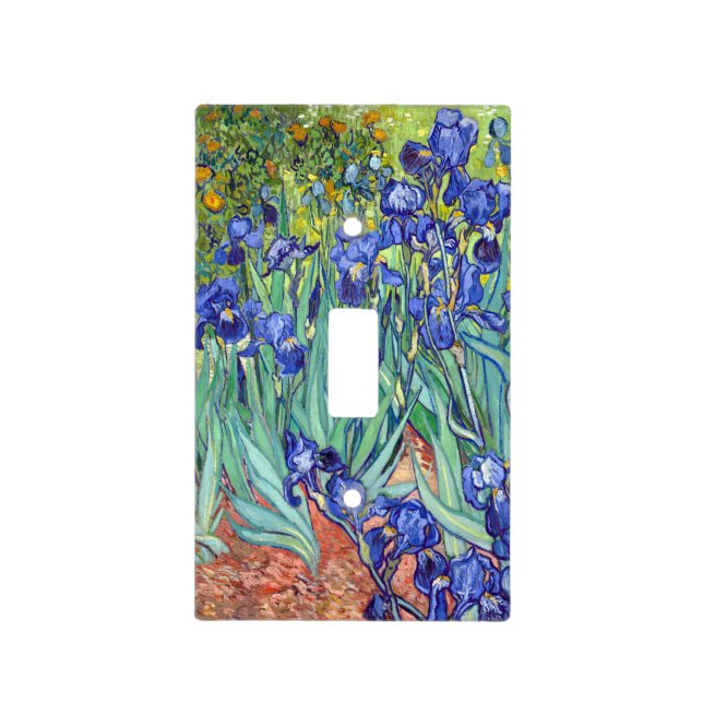 Vincent Van Gogh 1898 Irises Light Switch Cover (Front)