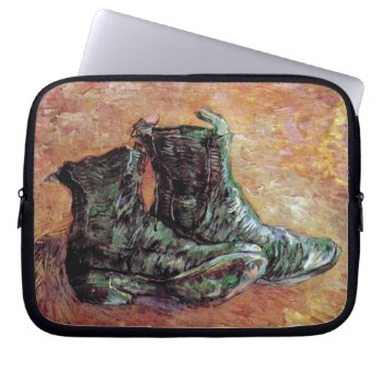 Vincent Van Gogh - A Pair Of Shoes Laptop Sleeve by ArtLoversCafe at Zazzle