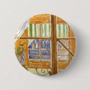 Vincent van Gogh - A Pork Butcher's Shop Window Pinback Button