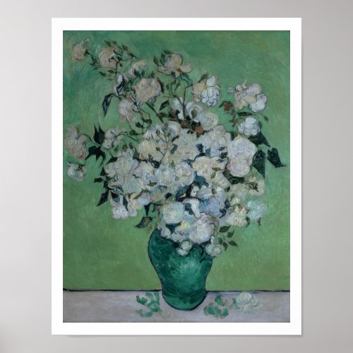 Vincent van Gogh  A Vase of Roses 1890 Poster