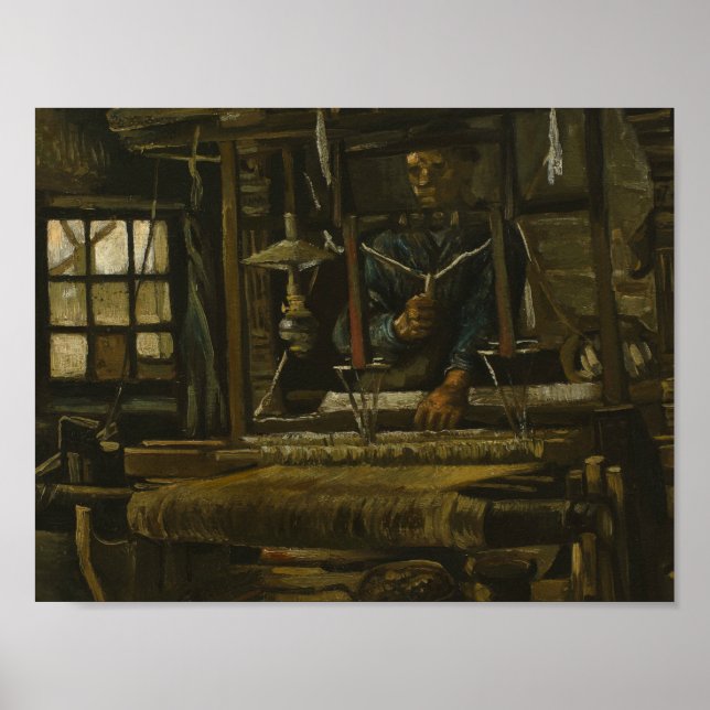Vincent van Gogh - A Weaver's Cottage Poster (Front)