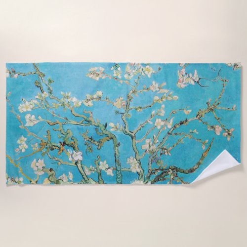 Vincent van Gogh _ Almond Blossom Beach Towel