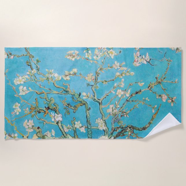 Vincent van Gogh - Almond Blossom Beach Towel (Front)
