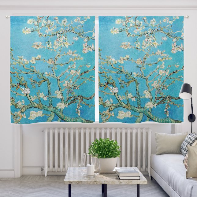 Vincent van Gogh - Almond Blossom Blackout Curtains (Living Room)