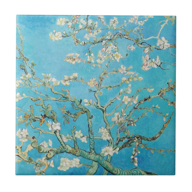 Vincent van Gogh - Almond Blossom Ceramic Tile (Front)