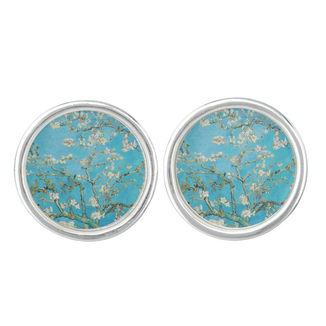 Vincent van Gogh - Almond Blossom Cufflinks (Front)