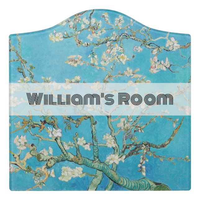 Vincent van Gogh - Almond Blossom Door Sign (Large Crest Front)