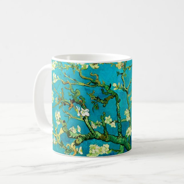 Vincent Van Gogh Almond Blossom Fine Art Coffee Mug (Front Left)